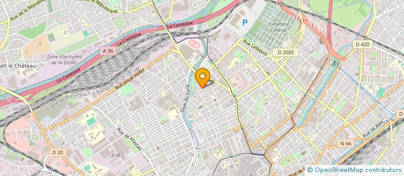 localisation de l'entreprise AUTOS IMPORT ISLEB  MULHOUSE