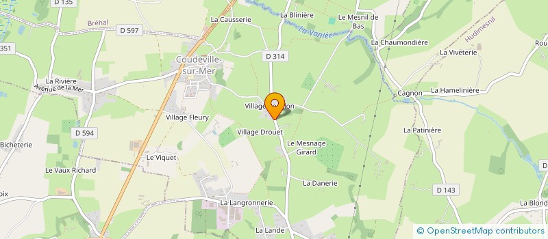 localisation de l'entreprise AUTOS ML  COUDEVILLE-SUR-MER