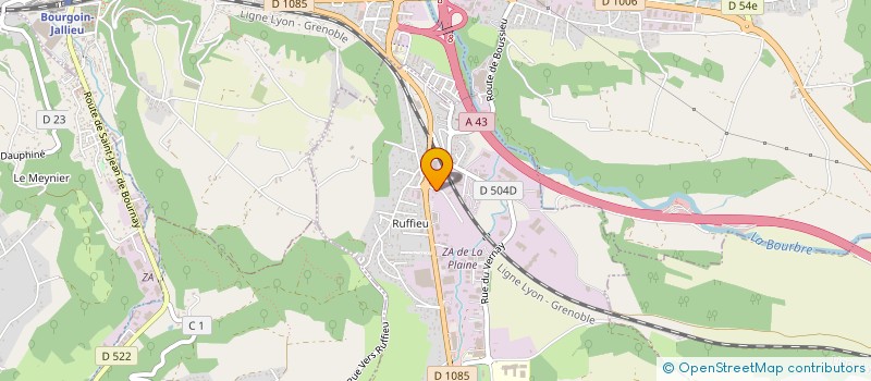 localisation de l'entreprise AUTOS PASSION  NIVOLAS-VERMELLE