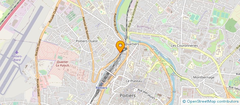localisation de l'entreprise AUTOS PIECES 86 à POITIERS