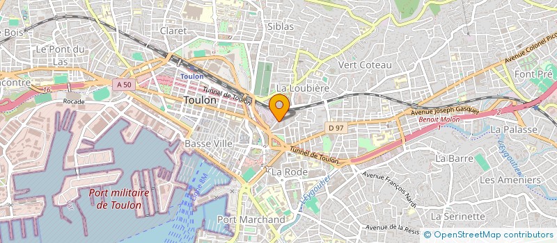 localisation de l'entreprise AUTOS PIECES ET ACCESSOIRES TOULONNAIS  TOULON