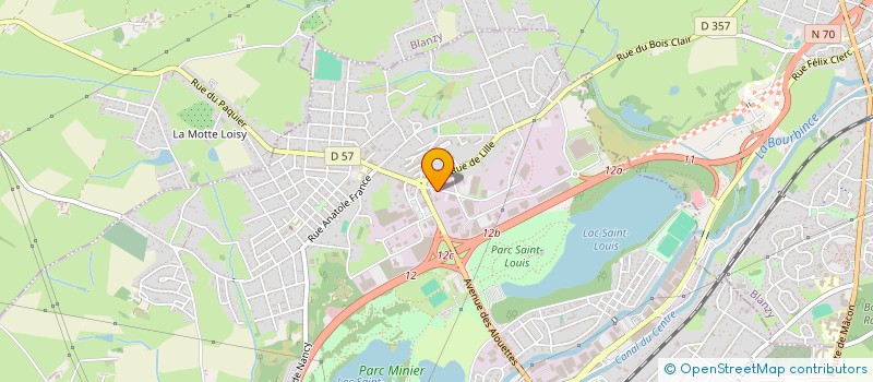 localisation de l'entreprise AUTOS S &L  MONTCEAU-LES-MINES