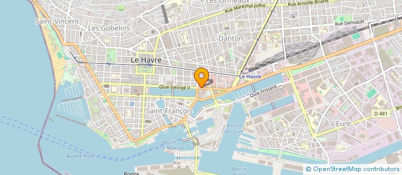 localisation de l'entreprise AUTOS SANS FRONTIERES SEIA à LE HAVRE