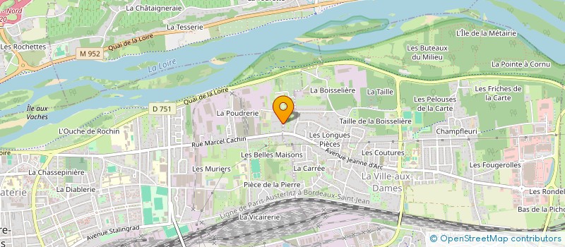 localisation de l'entreprise AUTOS-SERVICES à SAINT-PIERRE-DES-CORPS