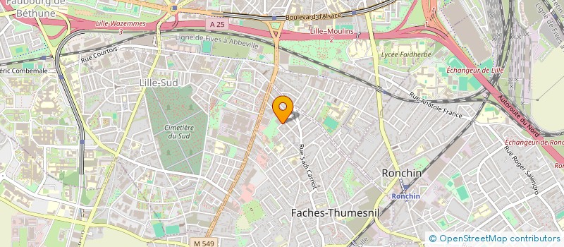 localisation de l'entreprise AUTOS SERVICES NORD à LILLE