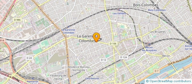 localisation de l'entreprise AUTOS VILLIERS SPORT à LA GARENNE-COLOMBES
