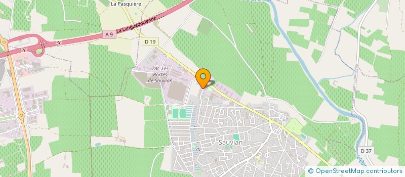 localisation de l'entreprise AUTOS VO 34  SAUVIAN