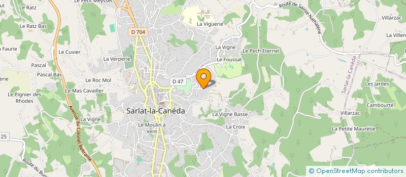 localisation de l'entreprise AUTOSAAD à SARLAT-LA-CANEDA