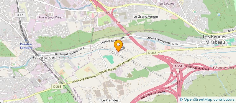 localisation de l'entreprise AUTOSADE 13 à LES PENNES-MIRABEAU