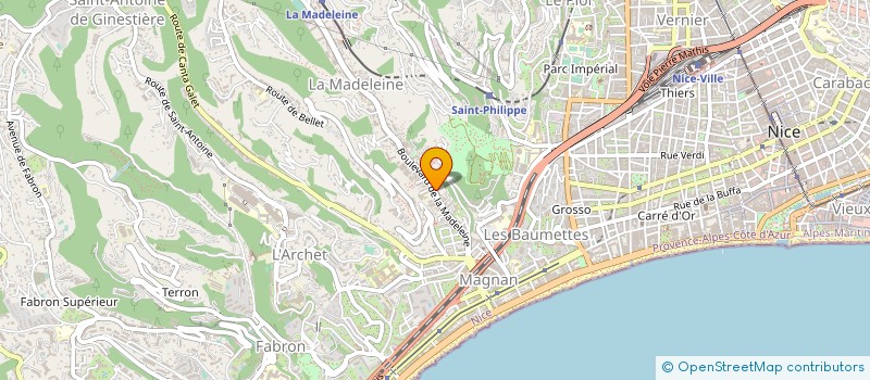 localisation de l'entreprise AUTOSHOP à NICE