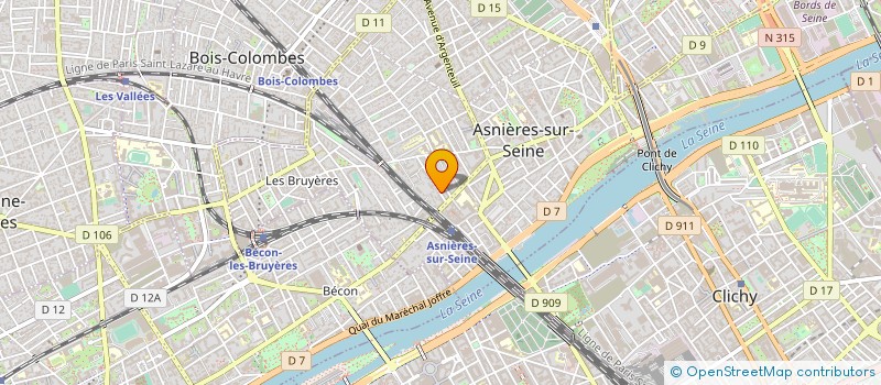 localisation de l'entreprise AUTOSMILE 92  ASNIERES-SUR-SEINE