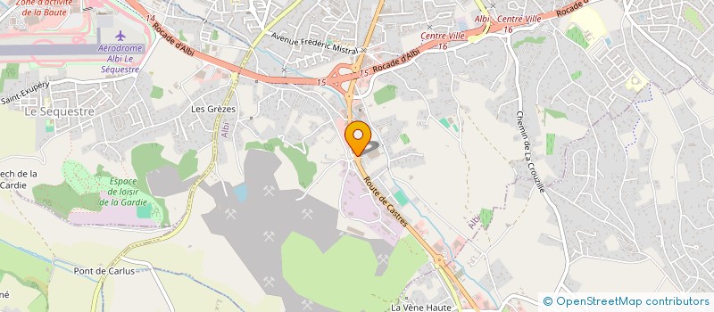 localisation de l'entreprise AUTOSPORT ALBI à ALBI