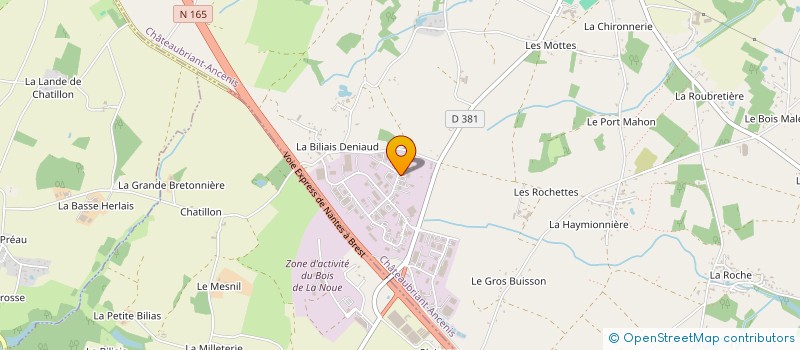 localisation de l'entreprise AUTOSPORT44 à VIGNEUX-DE-BRETAGNE