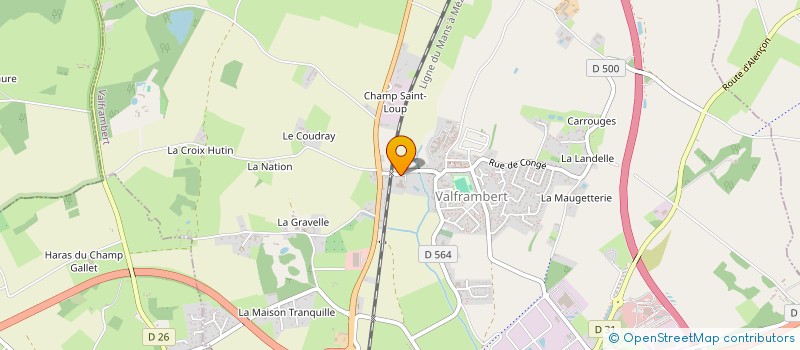 localisation de l'entreprise AUTOSPORTS ET LOISIRS à VALFRAMBERT