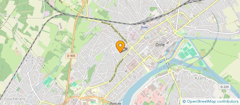 localisation de l'entreprise AUTOSTART à DOLE