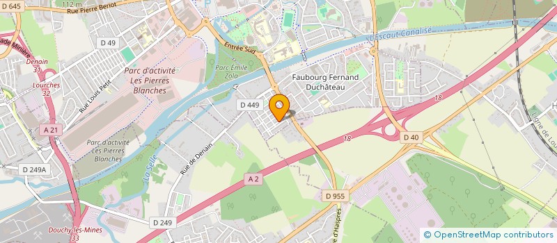 localisation de l'entreprise AUTOSTYLE  DENAIN