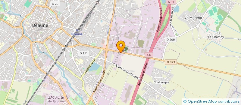 localisation de l'entreprise AUTOSUD MECA à BEAUNE