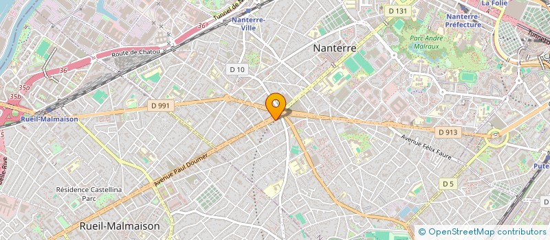 localisation de l'entreprise AUTOSVET à NANTERRE