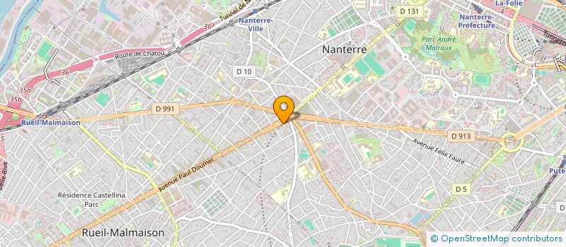 localisation de l'entreprise AUTOSVET à NANTERRE