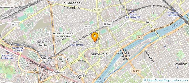 localisation de l'entreprise AUTOTECH à COURBEVOIE