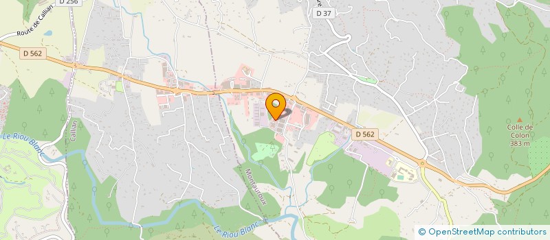 localisation de l'entreprise AUTOTECH à MONTAUROUX