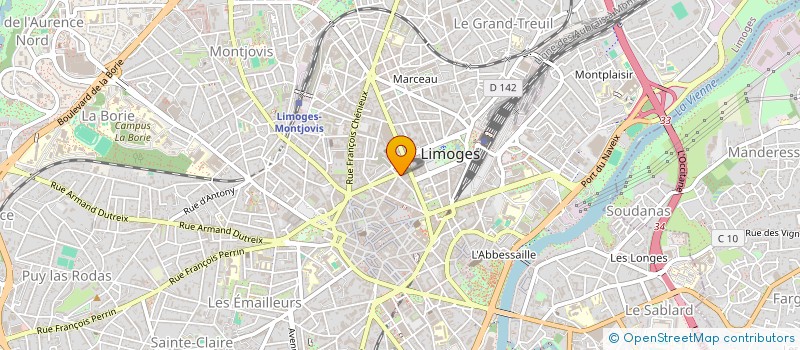 localisation de l'entreprise AUTOTECH à LIMOGES