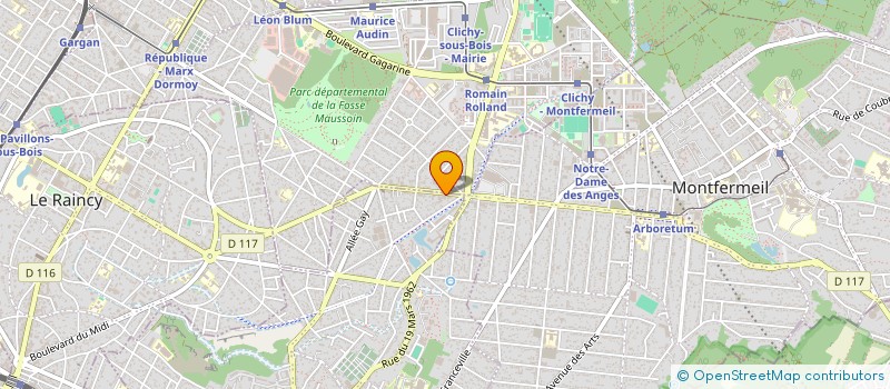 localisation de l'entreprise AUTOTEST à GAGNY