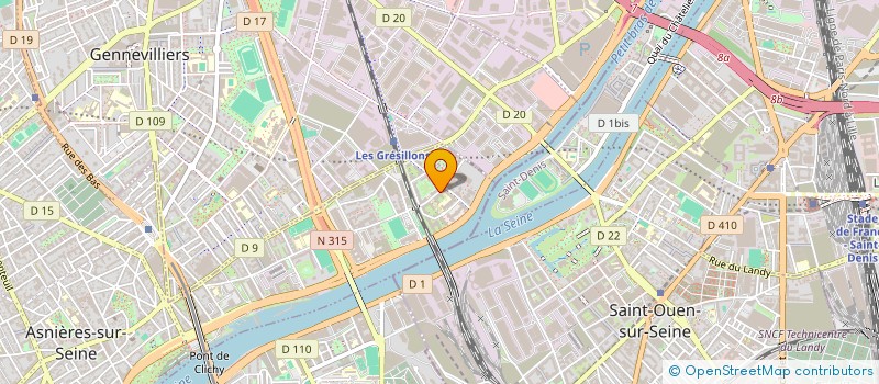 localisation de l'entreprise AUTOTOUR  ASNIERES-SUR-SEINE