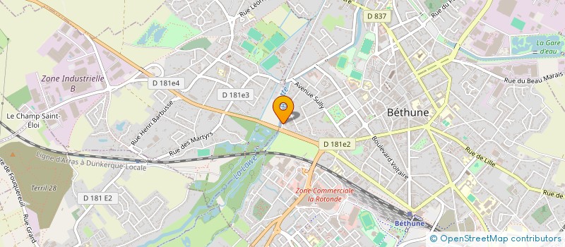 localisation de l'entreprise AUTOUR A VOTRE TOUR à BETHUNE
