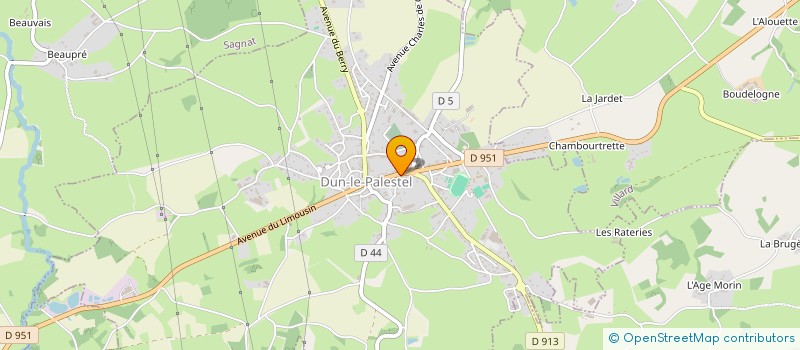 localisation de l'entreprise AUTOUR D'AILES à DUN-LE-PALESTEL