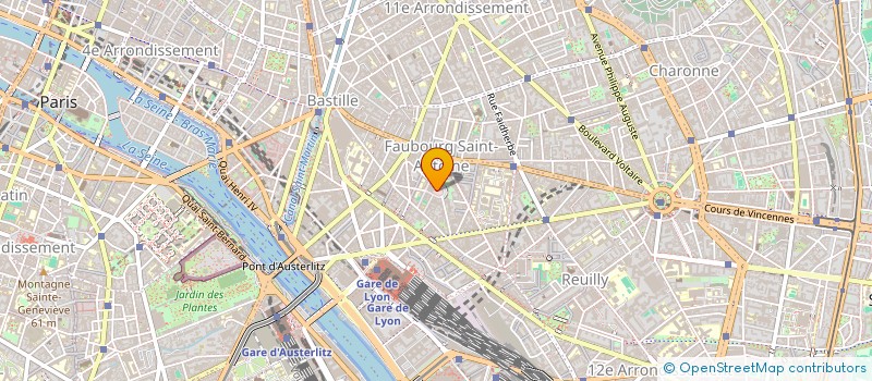 localisation de l'entreprise AUTOUR D UN COMPTOIR à PARIS