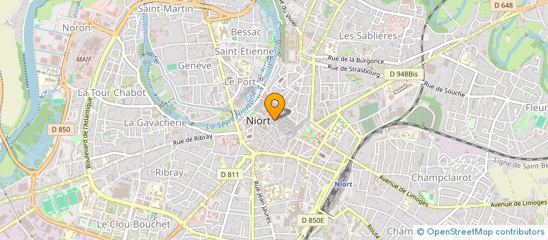 localisation de l'entreprise AUTOUR D'UN GATEAU  NIORT
