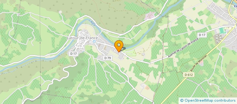 localisation de l'entreprise AUTOUR D'UN SOURIRE  LATOUR-DE-FRANCE