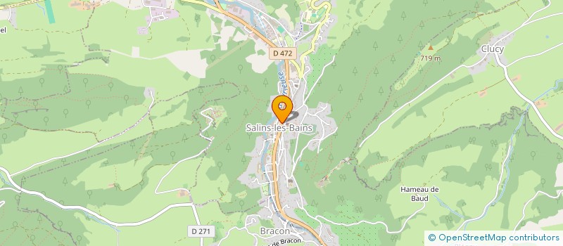 localisation de l'entreprise AUTOUR D'UN VERRE à SALINS-LES-BAINS