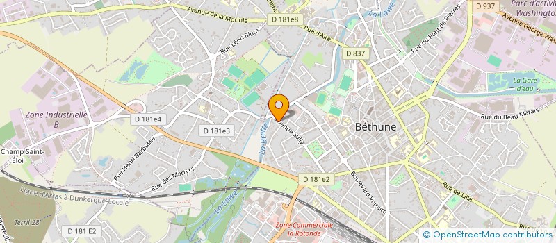 localisation de l'entreprise AUTOUR D'UNE MAISON  BETHUNE