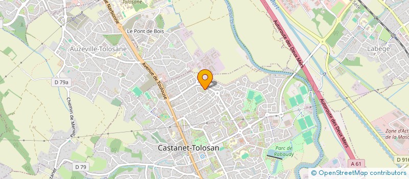 localisation de l'entreprise AUTOUR DE JUSTINE à CASTANET-TOLOSAN