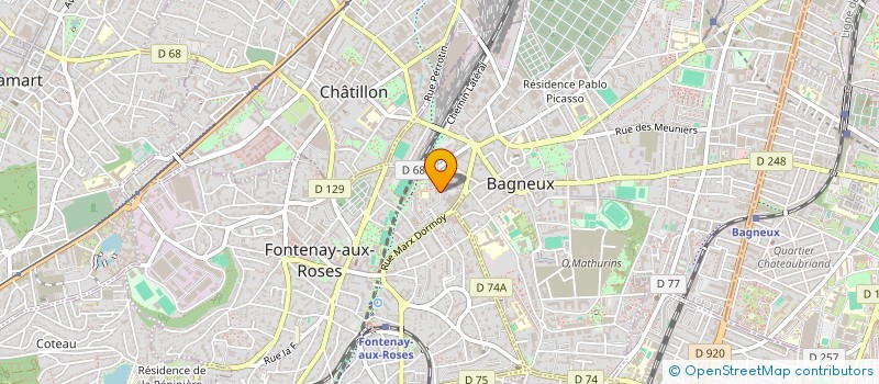 localisation de l'entreprise AUTOUR DE L'ESPOIR à FONTENAY-AUX-ROSES