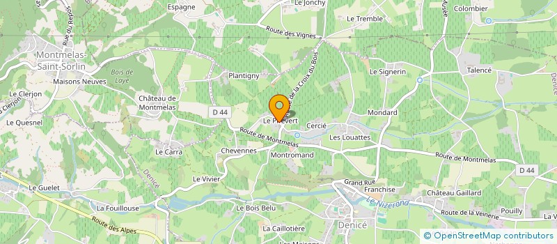 localisation de l'entreprise AUTOUR DE LA CHAPELLE SAINT BONNET  MONTMELAS-SAINT-SORLIN