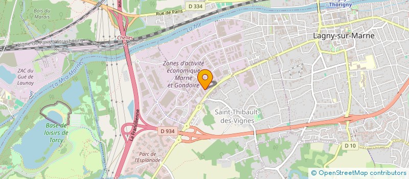 localisation de l'entreprise AUTOUR DE LA CUISINE à LAGNY-SUR-MARNE