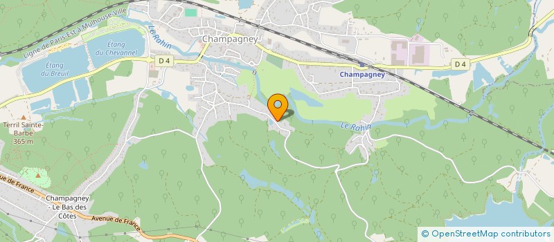 localisation de l'entreprise AUTOUR DE LA FLAM'  CHAMPAGNEY