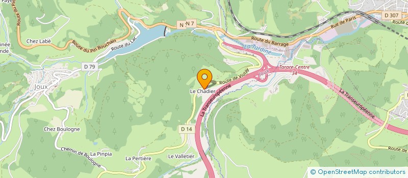 localisation de l'entreprise AUTOUR DE LA FLEUR  JOUX