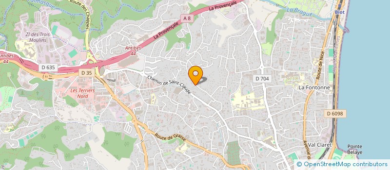 localisation de l'entreprise AUTOUR DE LA FORMATION à ANTIBES