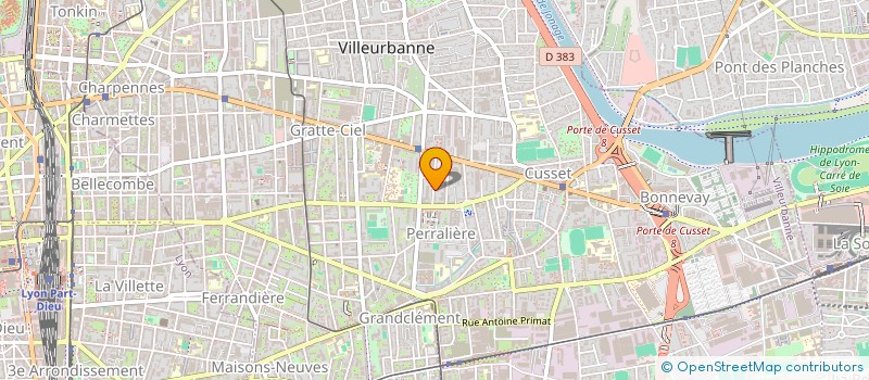 localisation de l'entreprise AUTOUR DE LA GUITARE  VILLEURBANNE