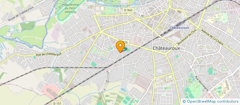 localisation de l'entreprise AUTOUR DE LA SCENE à CHATEAUROUX