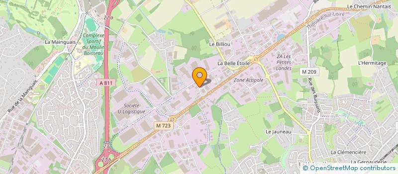localisation de l'entreprise AUTOUR DE LA TABLE à CARQUEFOU