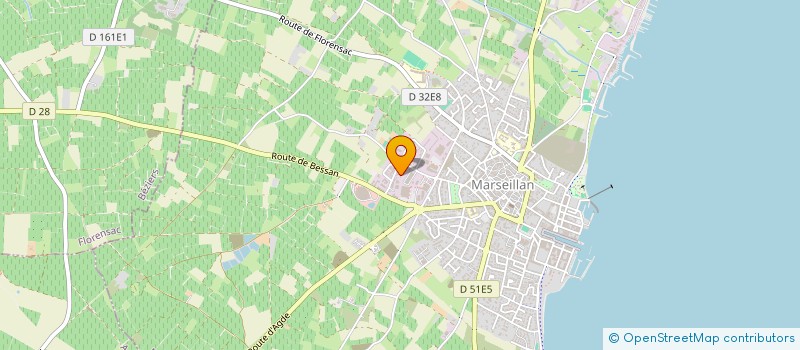 localisation de l'entreprise AUTOUR DE LA TERRE à MARSEILLAN