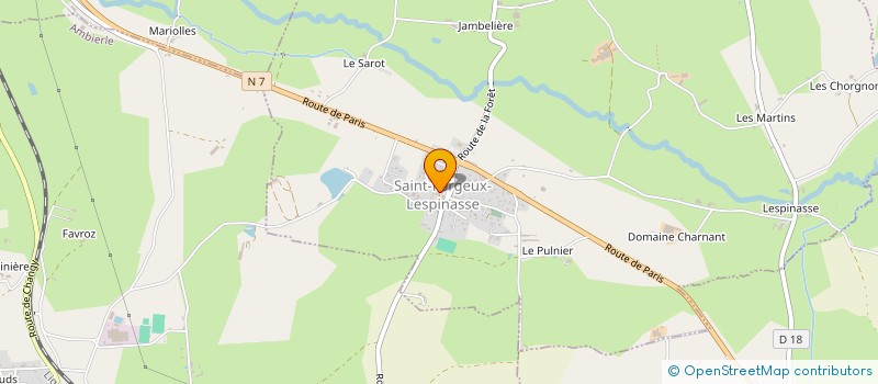 localisation de l'entreprise AUTOUR DE NOUS  SAINT-FORGEUX-LESPINASSE