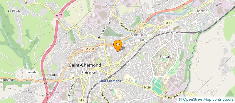 localisation de l'entreprise AUTOUR DES 4 VENTS à SAINT-CHAMOND