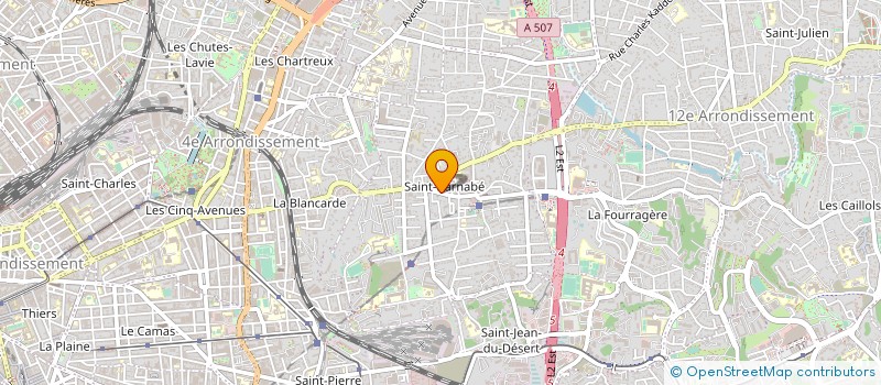 localisation de l'entreprise AUTOUR DES 5 AVENUES  MARSEILLE