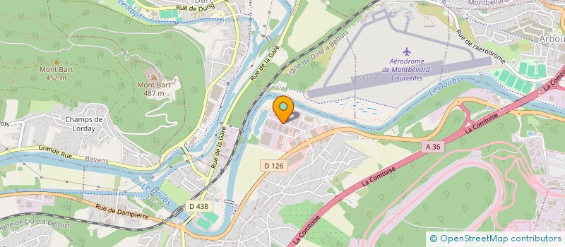 localisation de l'entreprise AUTOUR DES ARTISANS  VOUJEAUCOURT